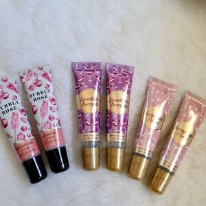 Bundle Lot 6x Lip Gloss Bubbly Rose, Sparkling Berrytini, Champagne Toast  B&BW